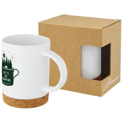 Neiva 425 ml ceramic mug with cork base