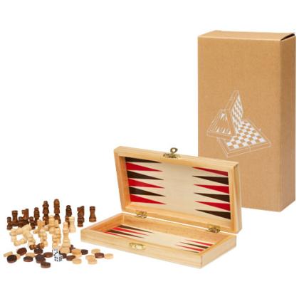 Mugo 3-in-1 wooden game set