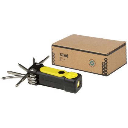 Octo 8-in-1 RCS recycled plastic screwdriver set with torch Octo 8-in-1 RCS recycled plastic screwdriver set with torch