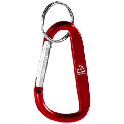 Timor RCS recycled aluminium carabiner keychain