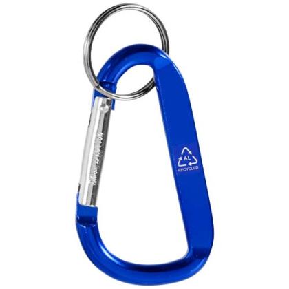 Timor RCS recycled aluminium carabiner keychain