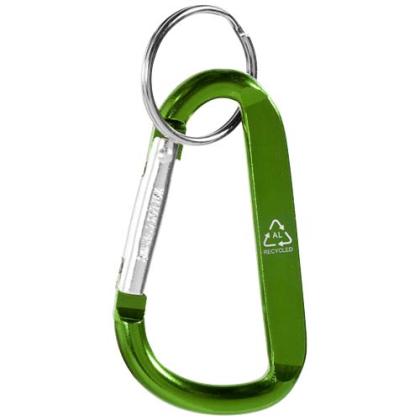 Timor RCS recycled aluminium carabiner keychain