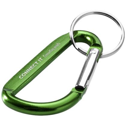 Timor RCS recycled aluminium carabiner keychain