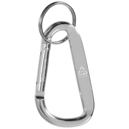 Timor RCS recycled aluminium carabiner keychain