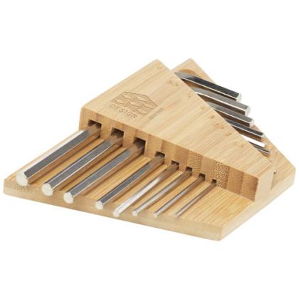 Allen bamboo hex key tool set