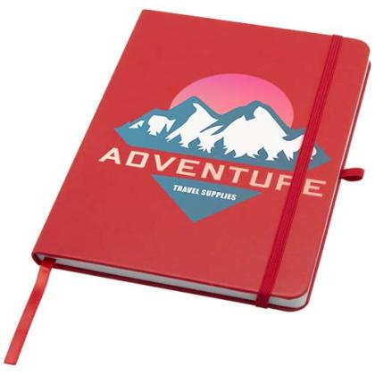 Teak A5 recycled hard cover notebook with lined pages