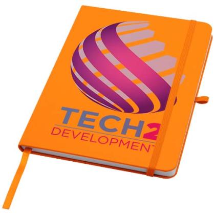 Teak A5 recycled hard cover notebook with lined pages