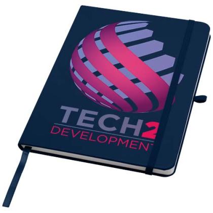 Teak A5 recycled hard cover notebook with lined pages