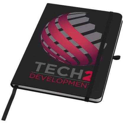 Teak A5 recycled hard cover notebook with lined pages