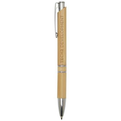 Wicker bamboo ballpoint pen (black ink)