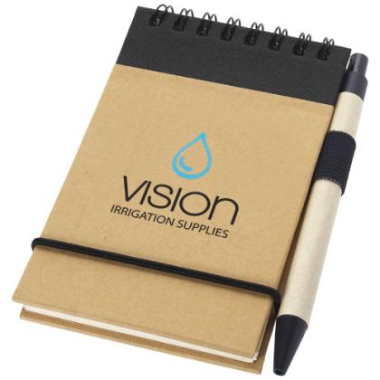 Zuse A7 recycled jotter notepad with pen