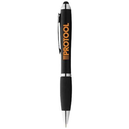 Nash coloured stylus ballpoint pen with black grip (black ink)