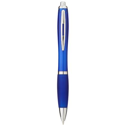 Nash ballpoint pen with coloured barrel and grip (black ink)