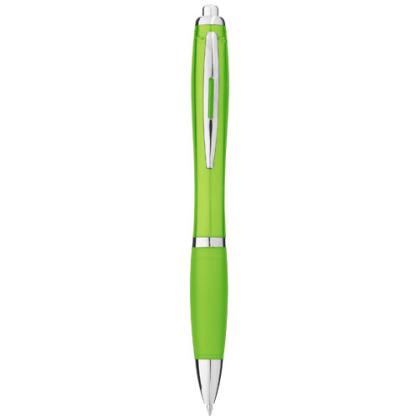 Nash ballpoint pen with coloured barrel and grip (black ink)