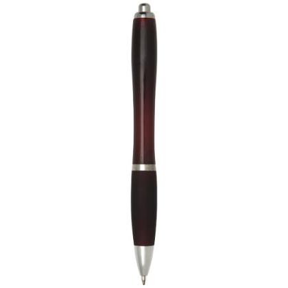 Nash ballpoint pen with coloured barrel and grip (black ink)