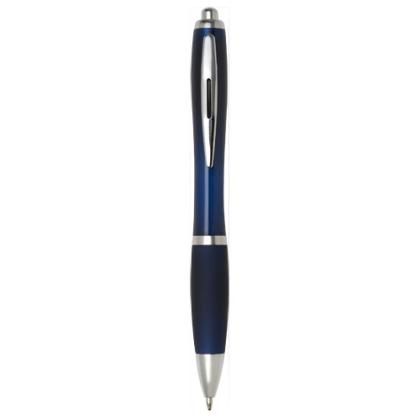 Nash ballpoint pen with coloured barrel and grip (black ink)
