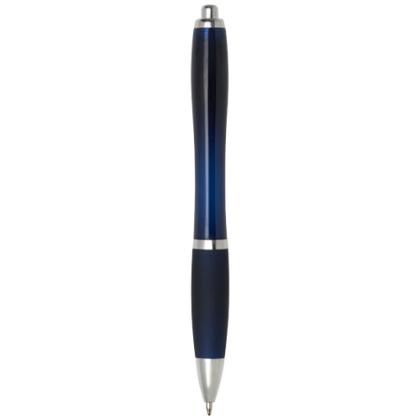 Nash ballpoint pen with coloured barrel and grip (black ink)