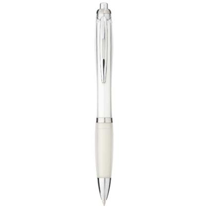 Nash ballpoint pen with coloured barrel and grip (black ink)