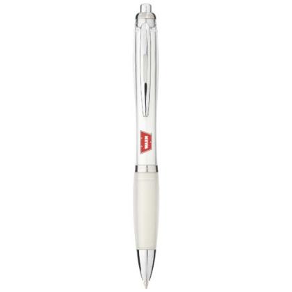 Nash ballpoint pen with coloured barrel and grip (black ink)