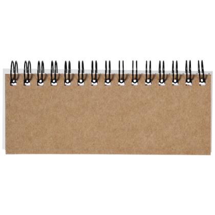 Spinner spiral notebook with coloured sticky notes