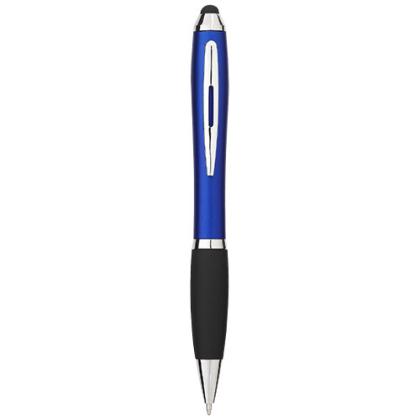 Nash coloured stylus ballpoint pen with black grip (blue ink)