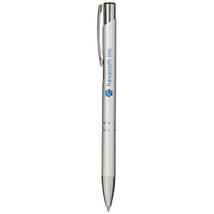 Moneta aluminium click ballpoint pen (blue ink)