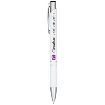 Moneta anodized aluminium click ballpoint pen (blue ink)