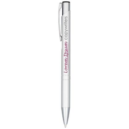 Moneta anodized aluminium click ballpoint pen (blue ink)