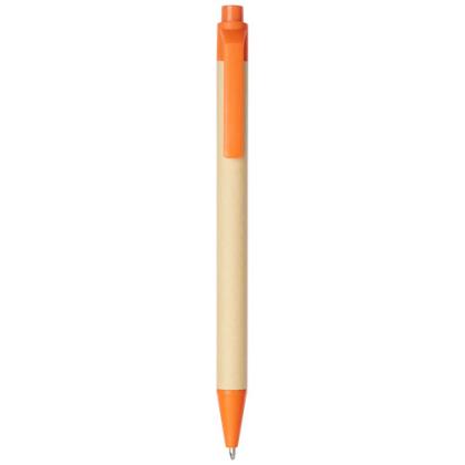 Berk recycled carton and corn plastic ballpoint pen (black ink)