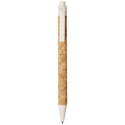 Midar cork and wheat straw ballpoint pen (black ink)