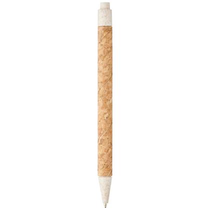 Midar cork and wheat straw ballpoint pen (black ink)