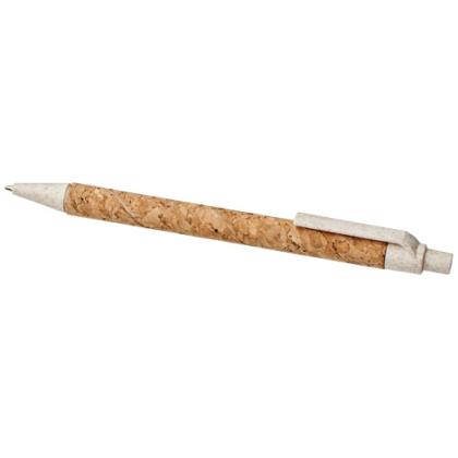 Midar cork and wheat straw ballpoint pen (black ink)
