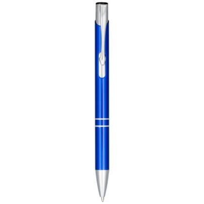 Moneta anodized aluminium click ballpoint pen (black ink)