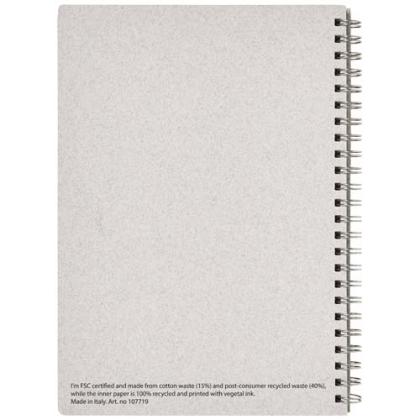 Bianco A5 size wire-o notebook