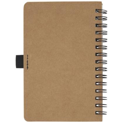 Cobble A6 wire-o recycled cardboard notebook with stone paper