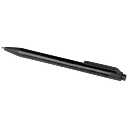 Chartik monochromatic recycled paper ballpoint pen with matte finish (black ink)
