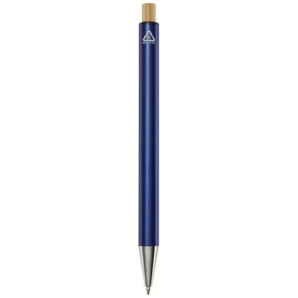 Cyrus recycled aluminium ballpoint pen (blue ink)
