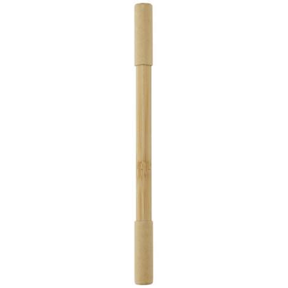 Samambu bamboo duo pen (blue ink)