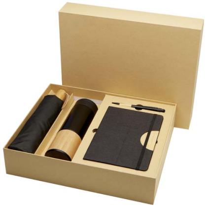 Carmen A5 hard cover notebook and ballpoint pen gift set (black ink) Carmen A5 hard cover notebook and ballpoint pen gift set (black ink)