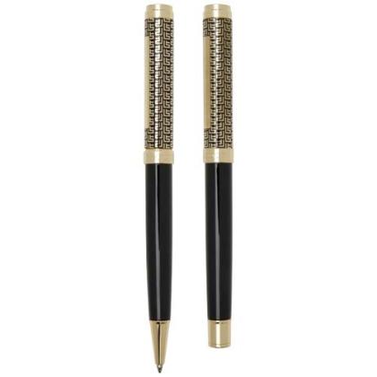 Legato ballpoint and rollerball pen set (blue ink)