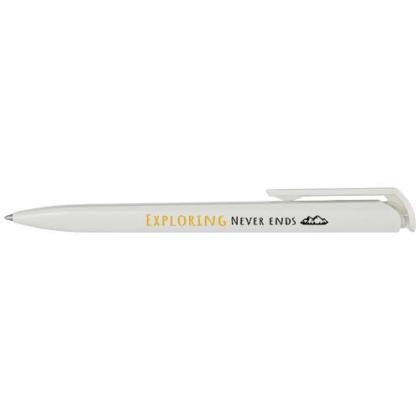 Lucia recycled plastic ballpoint pen (blue ink)