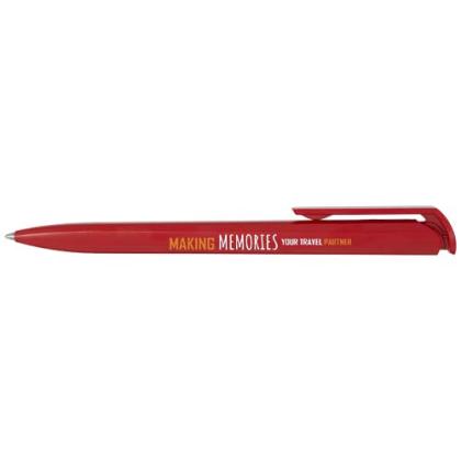 Lucia recycled plastic ballpoint pen (blue ink)