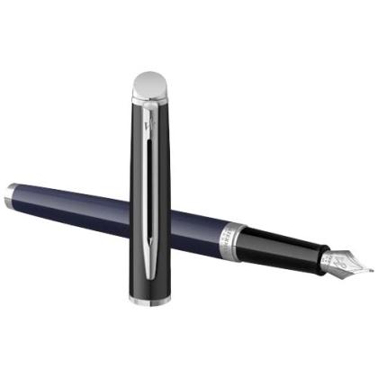 Hemisphere colour blocking fountain pen with palladium trim (blue ink)