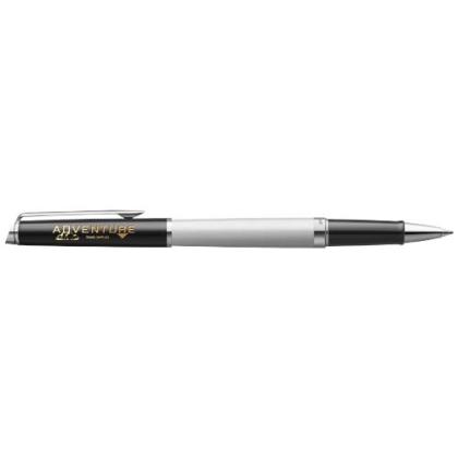 Hemisphere colour blocking rollerball pen with palladium trim (black ink)