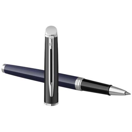 Hemisphere colour blocking rollerball pen with palladium trim (black ink)