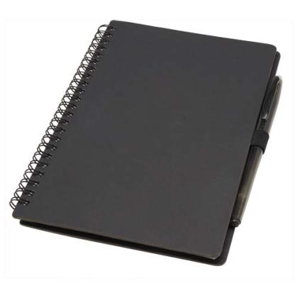 Slate A5 reusable hard cover notebook and pen set (black ink)