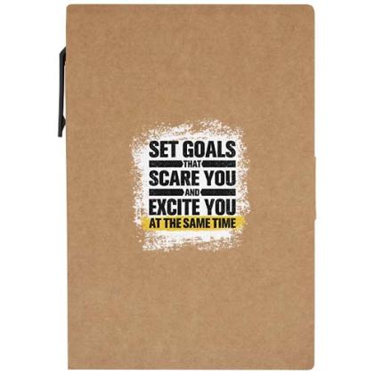 Swift sticky notes booklet with ballpoint pen (black ink)