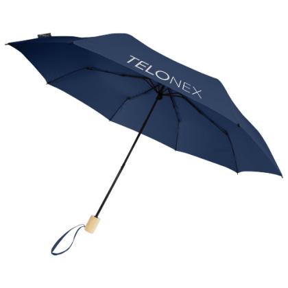 Birgit 21'' foldable windproof recycled PET umbrella