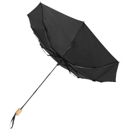 Birgit 21'' foldable windproof recycled PET umbrella
