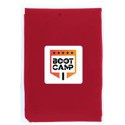 Mayan recycled plastic disposable rain poncho with storage pouch